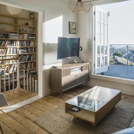 Falmouth Townhouse With Panoramic Sea View Terrace Eksteriør billede